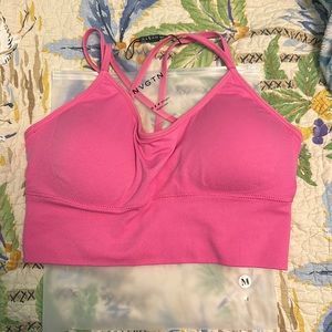 Brand new with tag NVGTN Bubble Gum Pink Flourish Bra - M